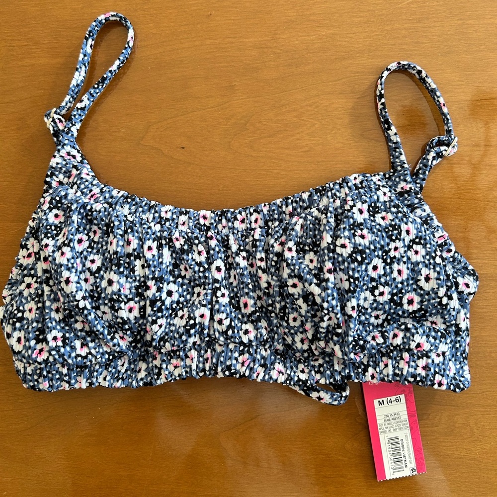 Xhilaration Floral Bikini Top